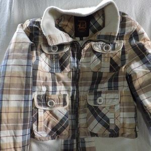 DOLLHOUSE OUTTER WEAR PLAID WOMENS JACKET LARGE
